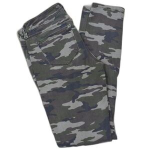 Womens Camo Jeans Size 25 Skinny Midrise Camouflage Pants